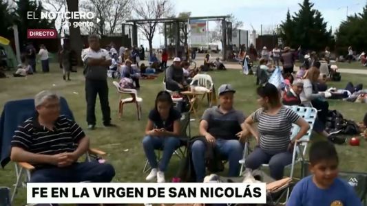 En medio de paro, los peregrinos llegan a San Nicolás