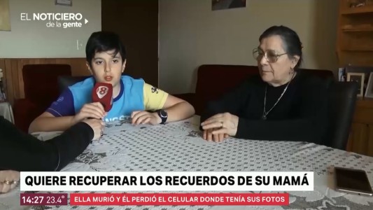#AyudemosAMiguel: tiene 11 años y perdió el celular en el que tenía los últimos recuerdos de su mamá fallecida