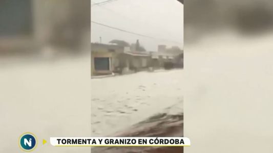 Tormentas y granizo en la provincia de Córdoba