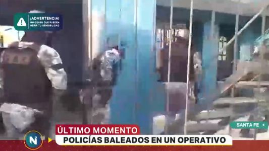 Santa Fe: así balearon a dos policías en un allanamiento