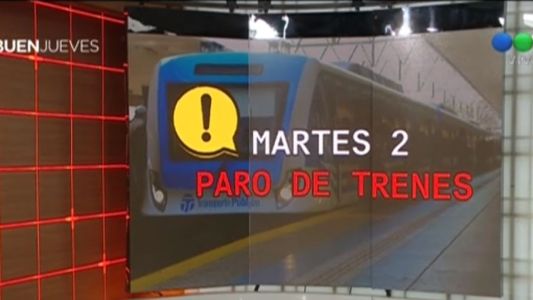 Anunciaron paro de trenes para el martes 2 de octubre