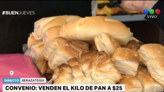 Convenio en Berazategui para vender el kilo de pan a 25 pesos
