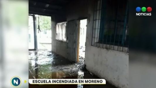 Se incendió una escuela en Moreno y los peritos confirmaron que fue intencional