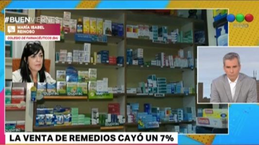 La venta de remedios cayó un 7 por ciento