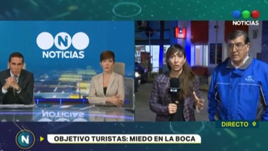 Ladrones golpearon a dos choferes de una combi con turistas en La Boca
