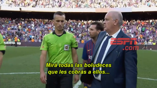 Messi, furioso con un árbitro: "Mirá todas las boludeces que les cobrás a ellos"