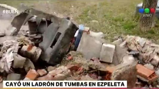 Cayó un ladrón de tumbas en el Cementerio Municipal de Quilmes