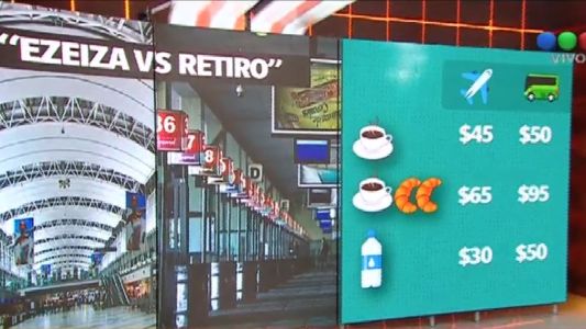 "Ezeiza vs. Retiro": los precios en las terminales