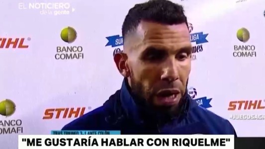 Pase de Tevez a Riquelme: "Nos debemos una charla"