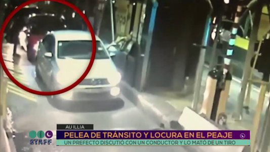 Video: así fue el momento en que el prefecto le disparó al automovilista en la Autopista Illia