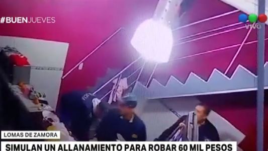"Politruchos": simulan un allanamiento para robar 60 mil pesos