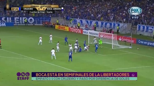Boca empató con Cruzeiro y avanzó a la semifinal de la Libertadores