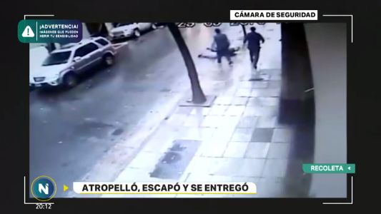 Video: hombre atropellado por una mujer que manejaba a contramano