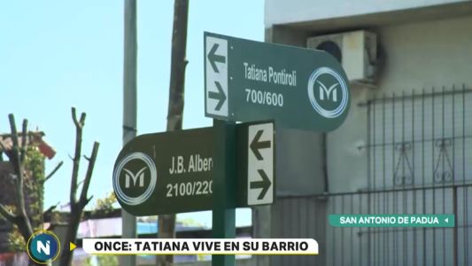 Una calle en homenaje a una víctima de la tragedia de Once