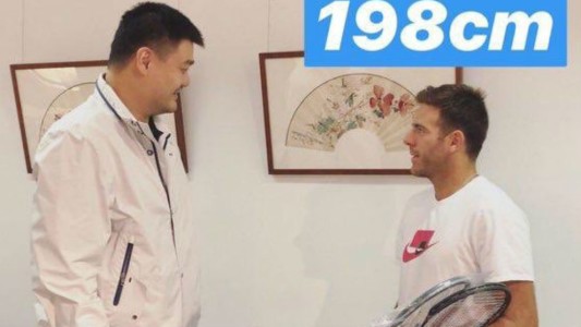 El día que Del Potro se sintió petiso: su encuentro con Yao Ming