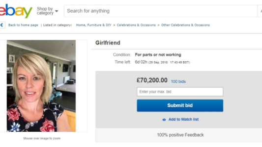 "Vendo novia usada": el desagradable anuncio de un hombre en eBay