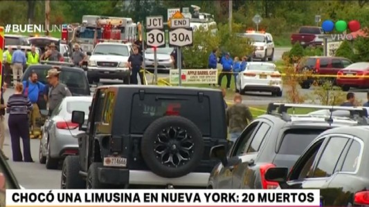 Chocó una limusina en Nueva York: 20 muertos