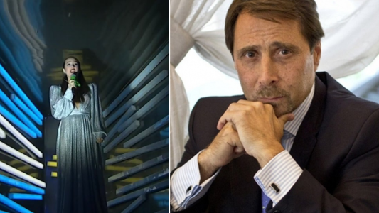 El duro cruce entre Ángela Torres y Eduardo Feinmann tras cantar el himno con pañuelo verde