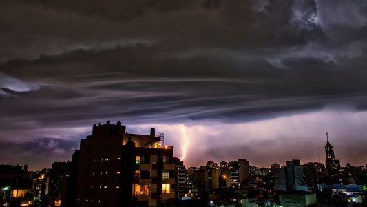 Tormenta y granizo en la Capital Federal y Gran Buenos Aires
