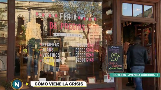 La crisis se siente en los outlets de la Avenida Córdoba