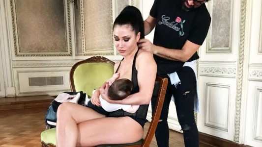 Adabel Guerrero subió una foto amamantando a su beba y la criticaron en las redes