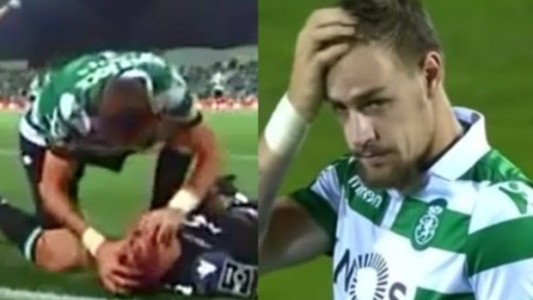 Video: el momento en que un jugador uruguayo le salva la vida al arquero de su equipo