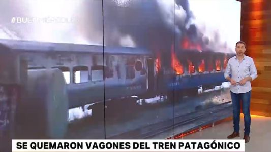 Se quemaron vagones del Tren Patagónico en San Luis