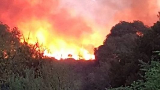 Impactante tornado de fuego en Córdoba