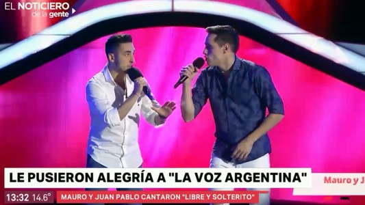 El dúo que le puso alegría a "La Voz"