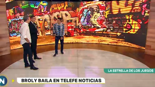 Broly bailó y festejó la medalla de plata con Telefe Noticias