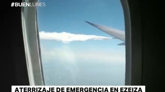 Susto en pleno vuelo y regreso a Ezeiza