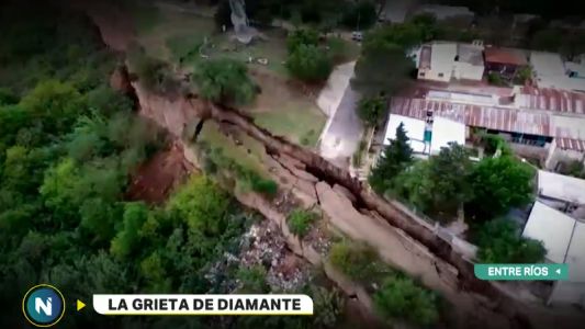 Así creció en una semana la grieta de Diamante