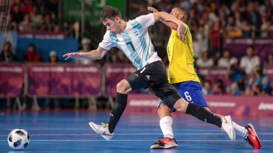 Futsal olímpico: Argentina perdió con Brasil e irá por el bronce