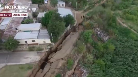 Diamante: la grieta sigue creciendo y varias familias se niegan a dejar sus casas