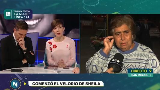 El dolor de la bisabuela en el velorio de Sheila: "Ni los animales hacen eso"