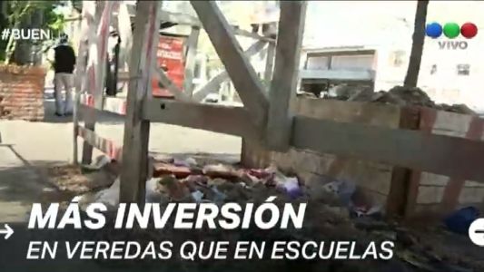En 2019 el gobierno porteño invertirá más en veredas que en escuelas