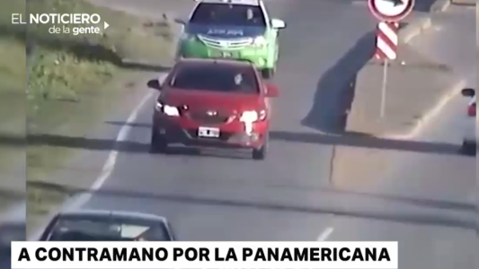 De locos: iba en contramano por la Panamericana
