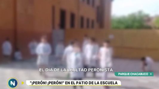 Una maestra filmó a sus alumnos cantando "Viva Perón" y generó polémica en las redes
