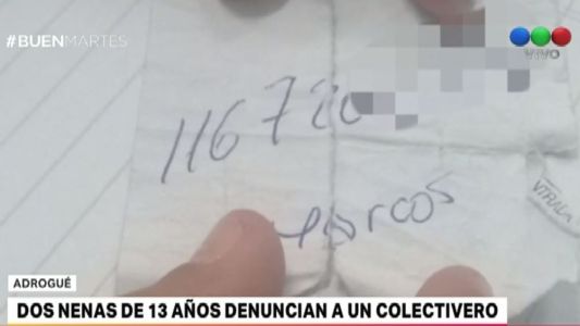 Dos nenas de 13 años fueron acosadas por un colectivero