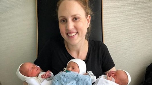 Así le quedó la panza a una mujer tras dar a luz a mellizos