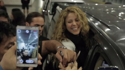 Así la recibieron sus fans argentinos a Shakira