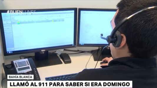Una mujer llamó al 911 para saber si era domingo