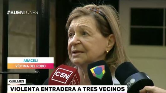 Violenta entradera a tres vecinos de Quilmes
