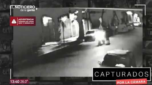 Capturados por la cámara: motochorros lo persiguieron, lo balearon y escaparon