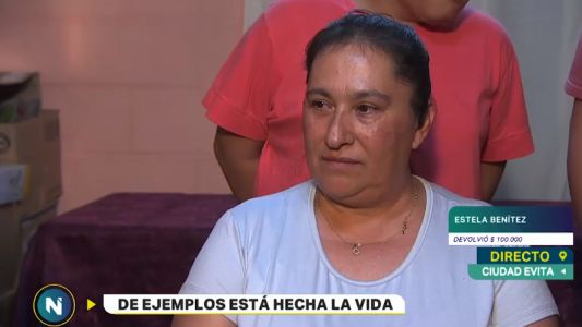 Una mujer devolvió 100.000 pesos destinados a una fiesta de 15