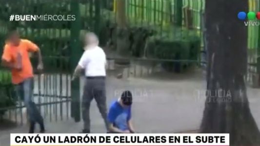 Cayó un ladrón de celulares en Flores
