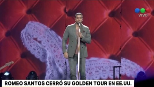 Romeo Santos cerró su Golden Tour en Estados Unidos