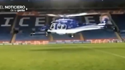 El video de la caída del helicóptero