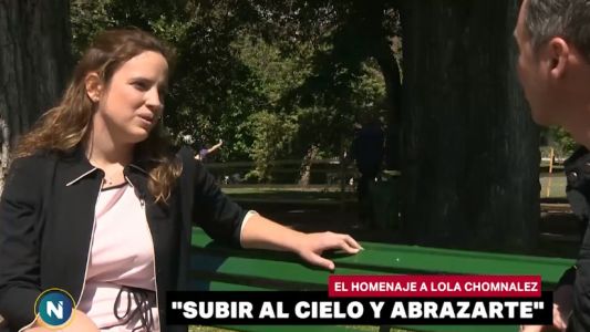 El homenaje a Lola Chomnalez: "Subir al cielo y abrazarte"