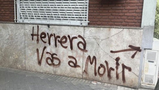 Pintada amenazante tras el clásico rosarino
